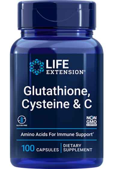 Glutathion, Cysteïne & Vitamine C (100 caps)