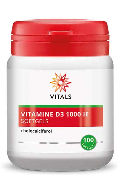 Vitals Vitamine D3 - 1000 IE (100 softgels)