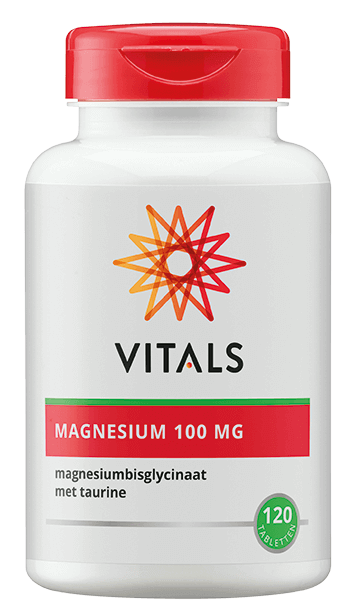 Vitals Magnesium Bisglycinaat + Taurine (120 tabletten)