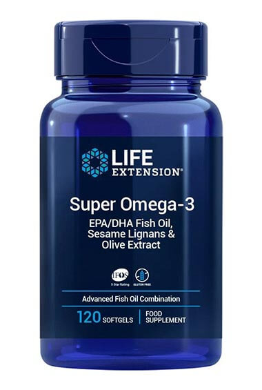 Super Omega-3 Plus met Sesamlignanen & Olijfextract (120 softgels)