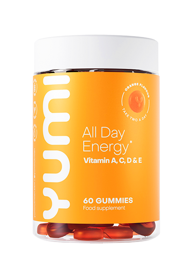 All Day Energy Vitamine A, C, D & E Gummies (60 gummies)
