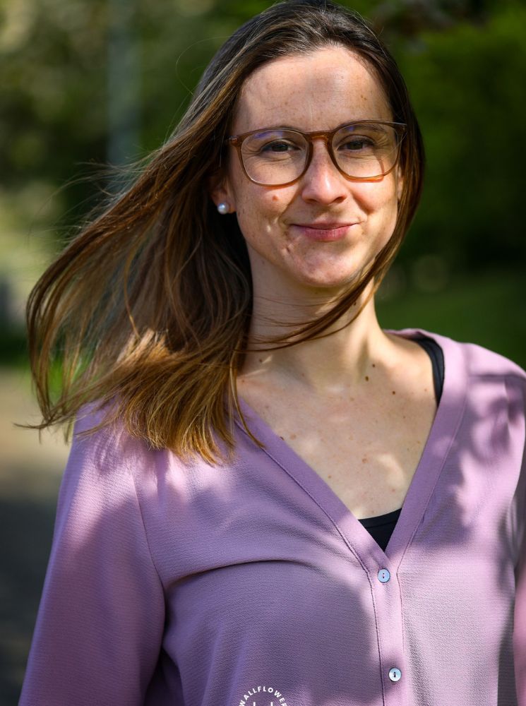 Portret van 'chartoloog' Charlotte Brys